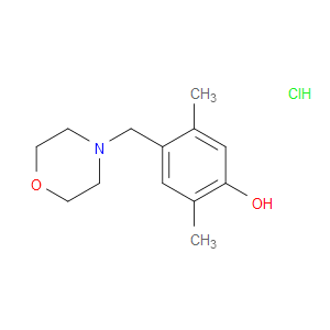 Phenol, 2,5-dimethyl-4-(4-morpholinylmethyl)-, hydrochloride (1:1)