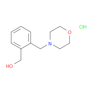 Benzenemethanol, 2-(4-morpholinylmethyl)-, hydrochloride (1:1)