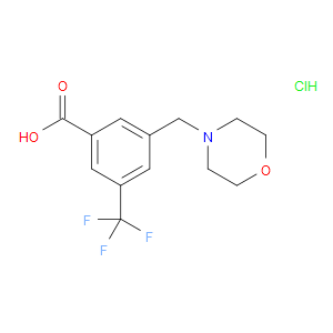 Benzoic acid, 3-(4-morpholinylmethyl)-5-(trifluoromethyl)-, hydrochloride (1:1)