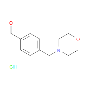 Benzaldehyde, 4-(4-morpholinylmethyl)-, hydrochloride (1:1)