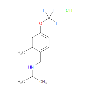 Benzenemethanamine, 2-methyl-N-(1-methylethyl)-4-(trifluoromethoxy)-, hydroch...