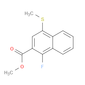 methyl 1-fluoro-4-(methylthio)-2-naphthoate