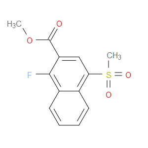 methyl 1-fluoro-4-(methylsulfonyl)-2-naphthoate