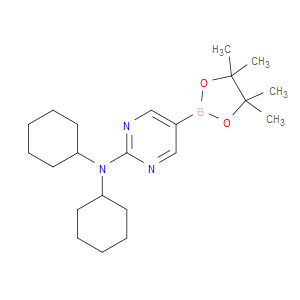 N,N-dicyclohexyl-5-(4,4,5,5-tetramethyl-1,3,2-dioxaborolan-2-yl)pyrimidin-2-amine