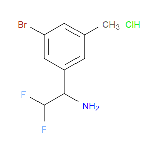 Benzenemethanamine, 3-bromo-α-(difluoromethyl)-5-methyl-, hydrochloride (1:1)