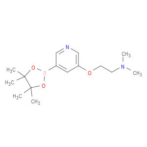 N,N-dimethyl-2-((5-(4,4,5,5-tetramethyl-1,3,2-dioxaborolan-2-yl)pyridin-3-yl)oxy)ethanamine