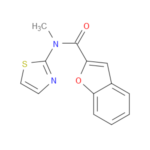 N-Methyl-N-2-thiazolyl-2-benzofurancarboxamide