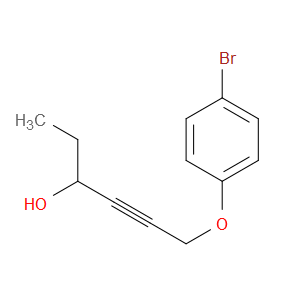 6-(4-Bromophenoxy)-4-hexyn-3-ol