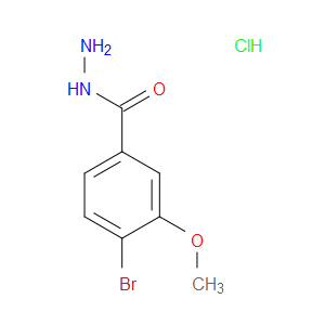 Benzoic acid, 4-bromo-3-methoxy-, hydrazide, hydrochloride (1:1)