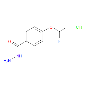Benzoic acid, 4-(difluoromethoxy)-, hydrazide, hydrochloride (1:1)