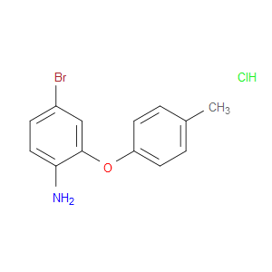 Benzenamine, 4-bromo-2-(4-methylphenoxy)-, hydrochloride (1:1)