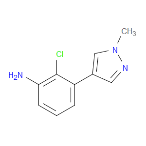 2-Chloro-3-(1-methyl-1H-pyrazol-4-yl)benzenamine