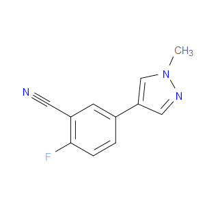 Benzonitrile, 2-fluoro-5-(1-methyl-1H-pyrazol-4-yl)-