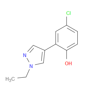 4-Chloro-2-(1-ethyl-1H-pyrazol-4-yl)phenol