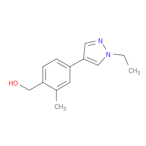 Benzenemethanol, 4-(1-ethyl-1H-pyrazol-4-yl)-2-methyl-