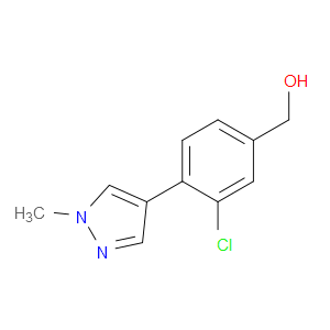 Benzenemethanol, 3-chloro-4-(1-methyl-1H-pyrazol-4-yl)-