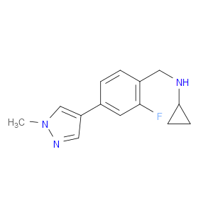N-Cyclopropyl-2-fluoro-4-(1-methyl-1H-pyrazol-4-yl)benzenemethanamine