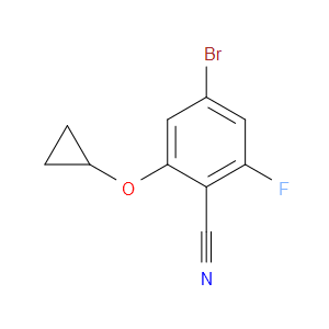 Benzonitrile, 4-bromo-2-(cyclopropyloxy)-6-fluoro-