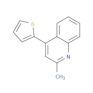 Quinoline, 2-methyl-4-(2-thienyl)-