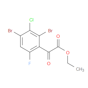 ethyl 2-(2,4-dibromo-3-chloro-6-fluorophenyl)-2-oxoacetate