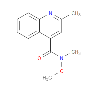 N-Methoxy-N,2-dimethyl-4-quinolinecarboxamide