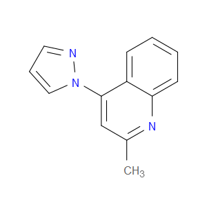 Quinoline, 2-methyl-4-(1H-pyrazol-1-yl)-