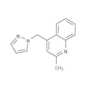 Quinoline, 2-methyl-4-(1H-pyrazol-1-ylmethyl)-