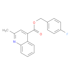 (4-Fluorophenyl)methyl 2-methyl-4-quinolinecarboxylate
