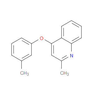 Quinoline, 2-methyl-4-(3-methylphenoxy)-