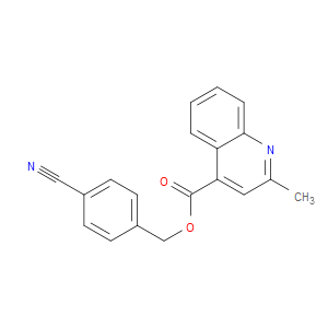 (4-Cyanophenyl)methyl 2-methyl-4-quinolinecarboxylate