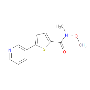 N-Methoxy-N-methyl-5-(3-pyridinyl)-2-thiophenecarboxamide