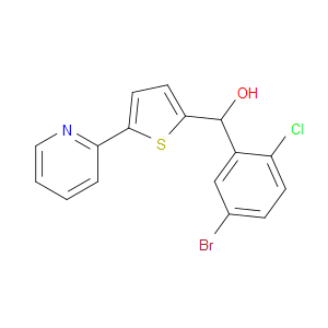 α-(5-Bromo-2-chlorophenyl)-5-(2-pyridinyl)-2-thiophenemethanol