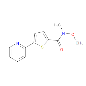 N-Methoxy-N-methyl-5-(2-pyridinyl)-2-thiophenecarboxamide
