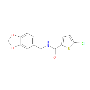 N-(1,3-Benzodioxol-5-ylmethyl)-5-chloro-2-thiophenecarboxamide