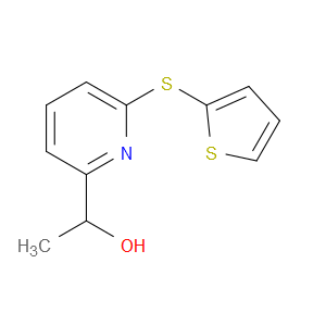 α-Methyl-6-(2-thienylthio)-2-pyridinemethanol