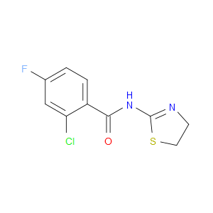 2-Chloro-N-(4,5-dihydro-2-thiazolyl)-4-fluorobenzamide