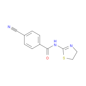 4-Cyano-N-(4,5-dihydro-2-thiazolyl)benzamide