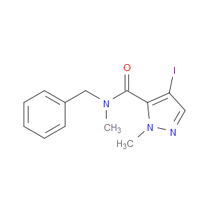 4-Iodo-N,1-dimethyl-N-(phenylmethyl)-1H-pyrazole-5-carboxamide