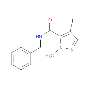 4-Iodo-1-methyl-N-(phenylmethyl)-1H-pyrazole-5-carboxamide