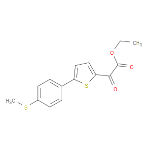 ethyl 2-(5-(4-(methylthio)phenyl)thiophen-2-yl)-2-oxoacetate