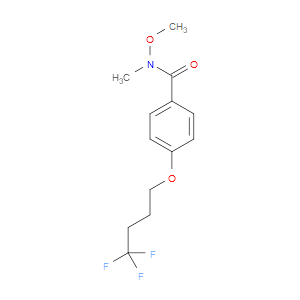 N-methoxy-N-methyl-4-(4,4,4-trifluorobutoxy)benzamide