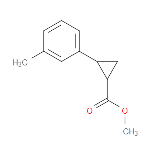 Cyclopropanecarboxylic acid, 2-(3-methylphenyl)-, methyl ester