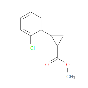 Cyclopropanecarboxylic acid, 2-(2-chlorophenyl)-, methyl ester