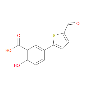 5-(5-Formyl-2-thienyl)-2-hydroxybenzoic acid