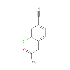 Benzonitrile, 3-chloro-4-(2-oxopropyl)-