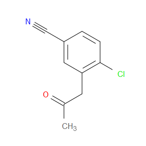 Benzonitrile, 4-chloro-3-(2-oxopropyl)-