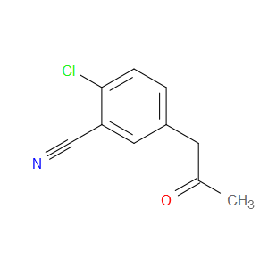 Benzonitrile, 2-chloro-5-(2-oxopropyl)-