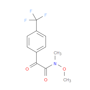 N-Methoxy-N-methyl-α-oxo-4-(trifluoromethyl)benzeneacetamide