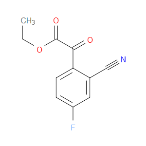 ethyl 2-(2-cyano-4-fluorophenyl)-2-oxoacetate