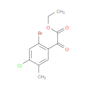 ethyl 2-(2-bromo-4-chloro-5-methylphenyl)-2-oxoacetate